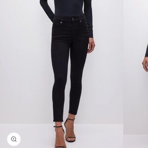 Good American GOOD LEGS SKINNY CROPPED JEANS  Mid Rise Women’s Size 6 / 28 Black